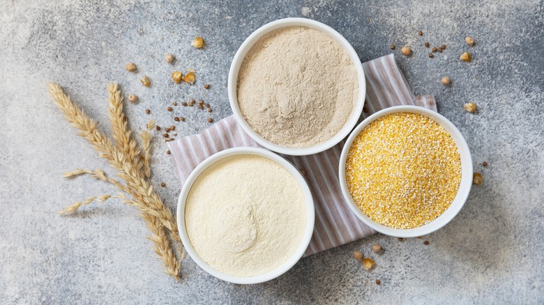 Bowls of flours