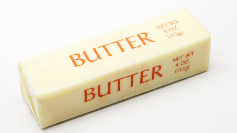 stick of wrapped butter