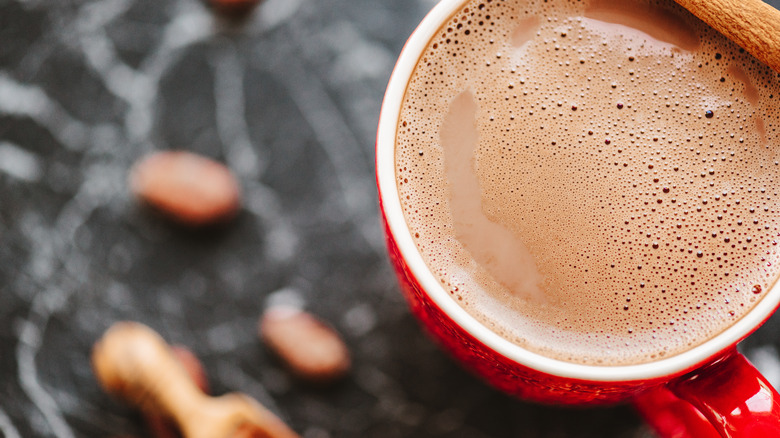 hot chocolate with cinnamon