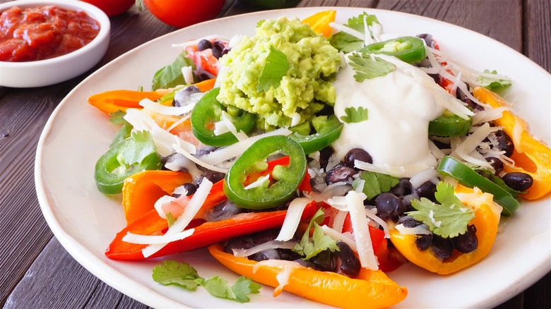 Bell pepper nachos