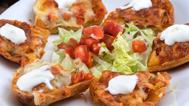 Potato skin nachos