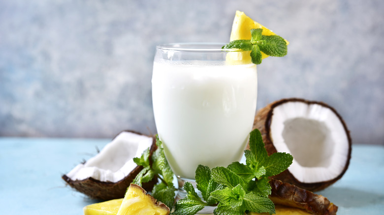 coconut and pineapple drink