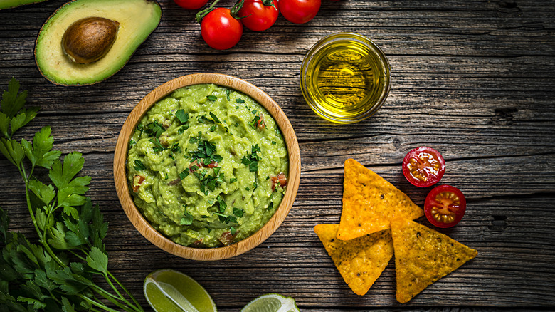 Bowl of guacamole