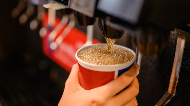 Cup at a soda fountain