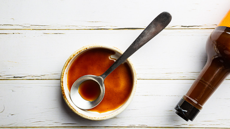 worcestershire sauce in a bowl