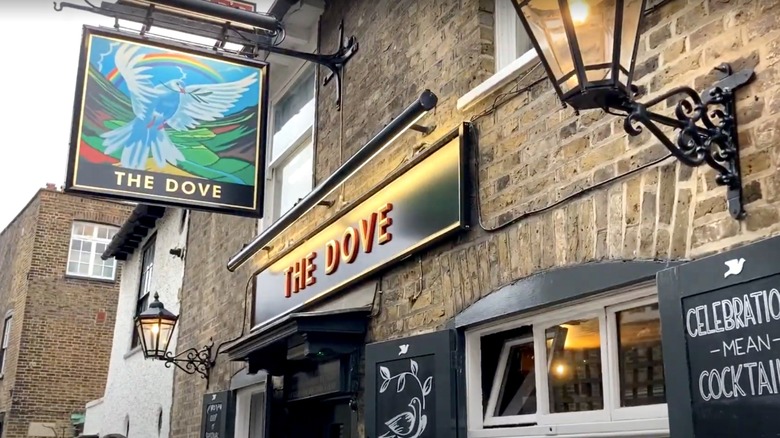 The Dove Hammersmith pub sign