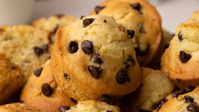 Fluffy And Moist Chocolate Chip Muffins