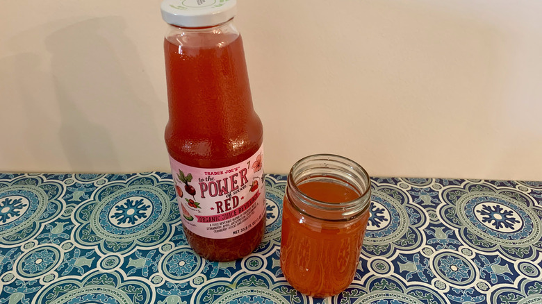 trader joe's red juice beverage