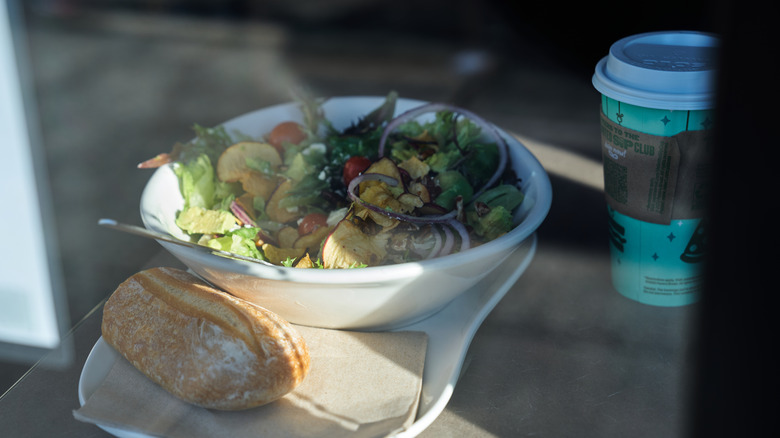 vegan salad at Panera