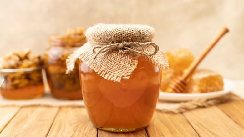 A jar of honey