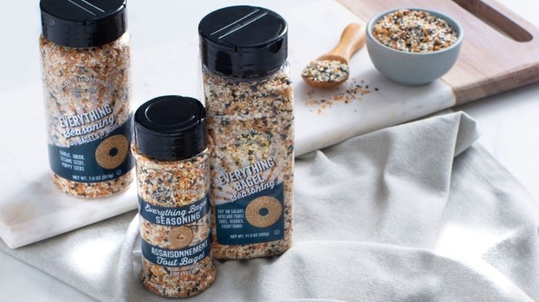 Everything bagel seasoning napkin