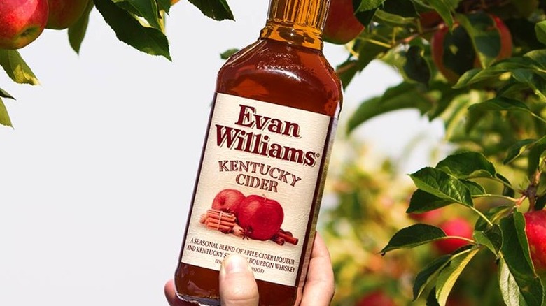 Evan Williams Kentucky Cider bottle