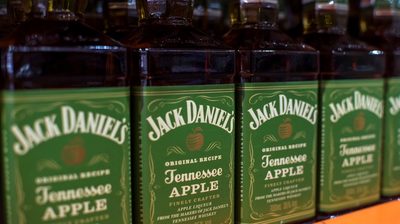 Jack Daniel's Tennessee Apple on a shelf