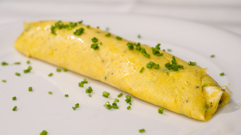 Omelete on a plate