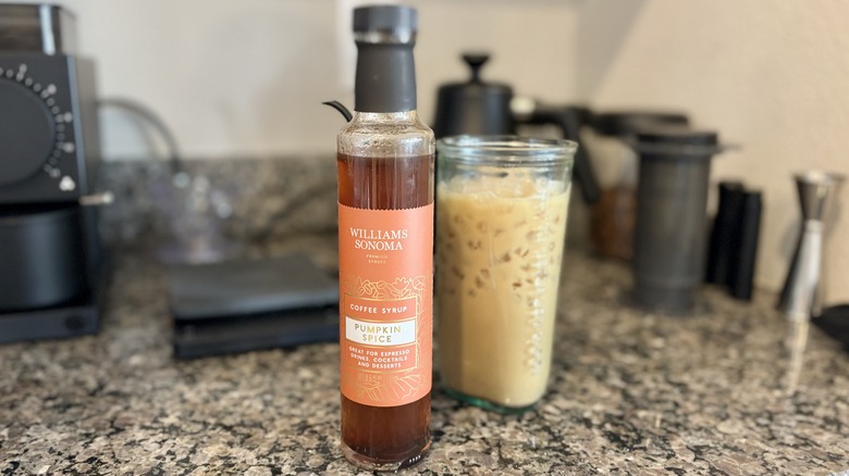 Williams Sonoma syrup, coffee