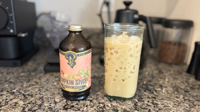 Portland Syrups bottle, coffee