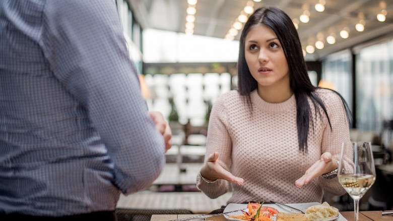 An unhappy restaurant guest