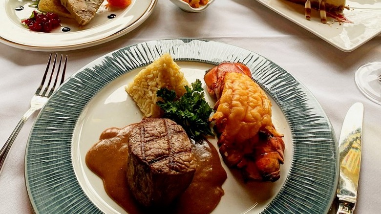 Le Continental steak and lobster