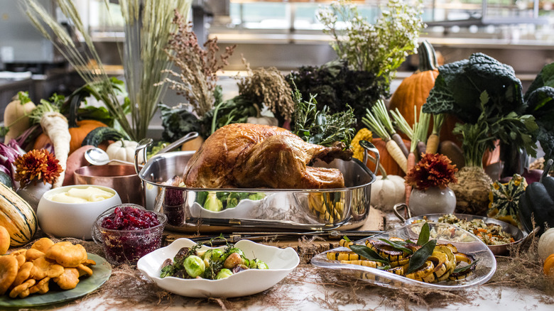 Thanksgiving spread at The Fulton