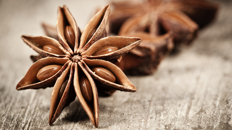 Close-up of star anise