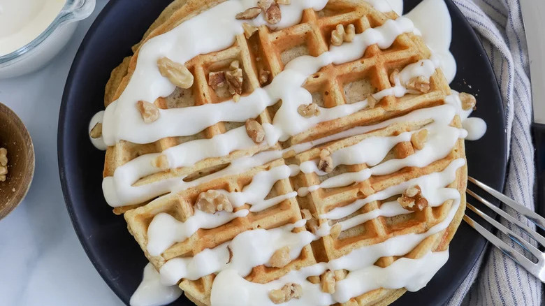 carrot cake waffles