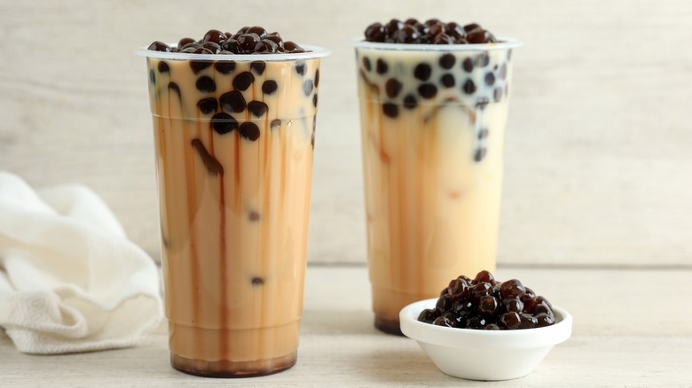 Taiwanese bubble tea glasses