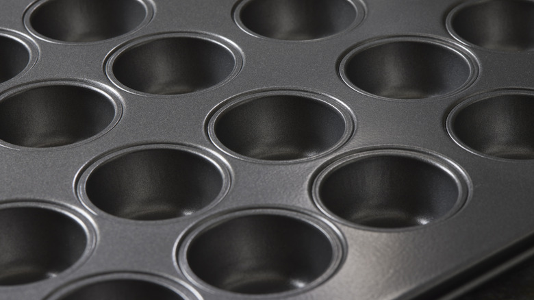 Muffin tin as background