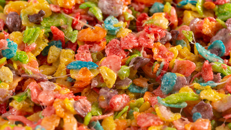 Fruity Pebbles Rice Krispies treats