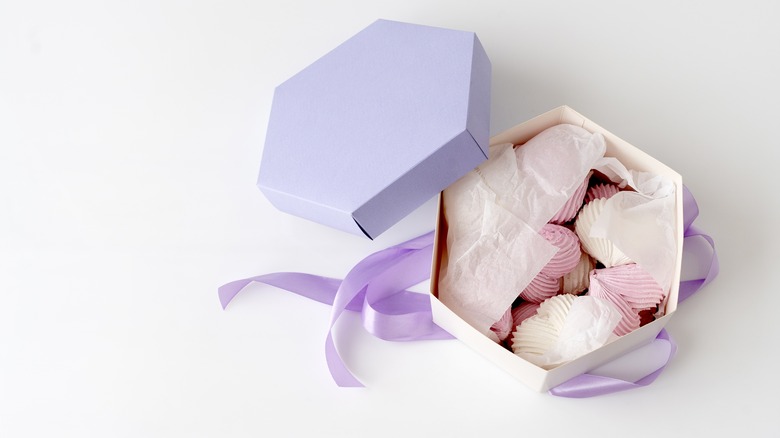 box of homemade marshmallows