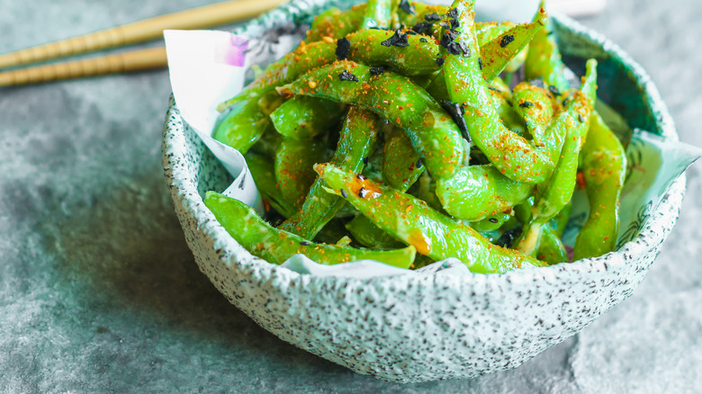 Edamame in a bowl