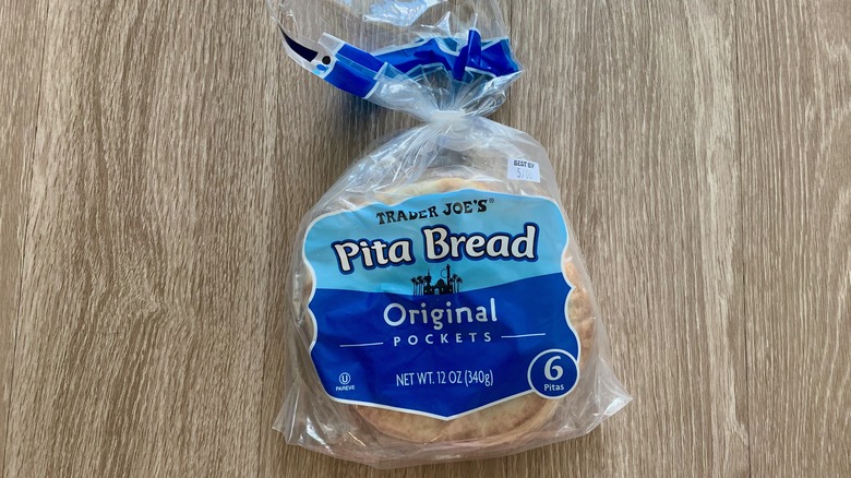 Trader Joe's pita bread bag