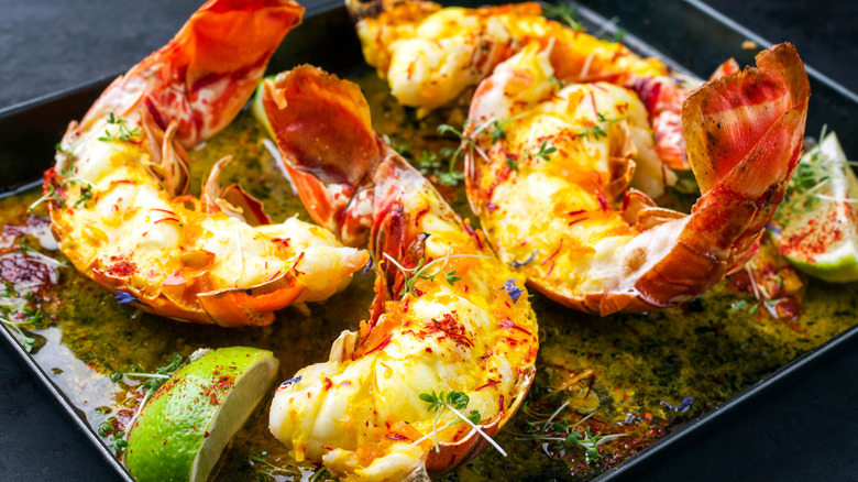 Mediterranean lobster tails