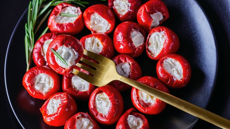 Stuffed cherry peppers