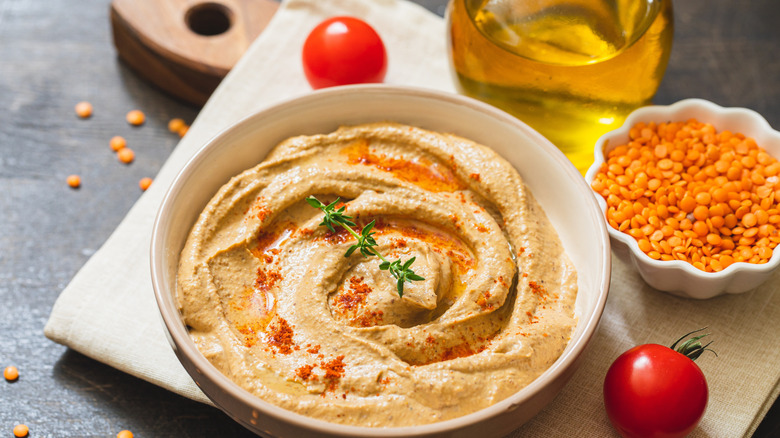 Hummus in bowl