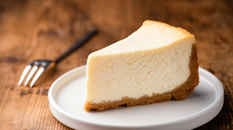 Slice of cheesecake