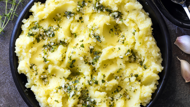 Mashed potatoes with olive oil 