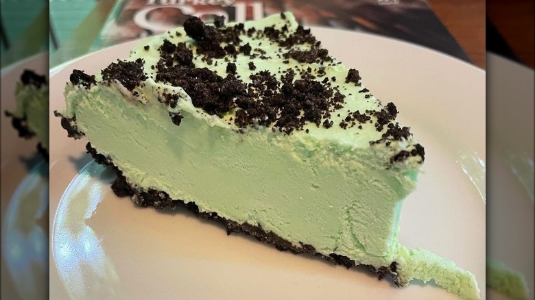 slice of grasshopper pie