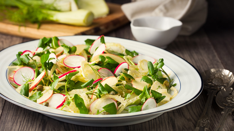 fresh salad with radish