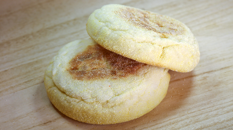 sliced english muffin