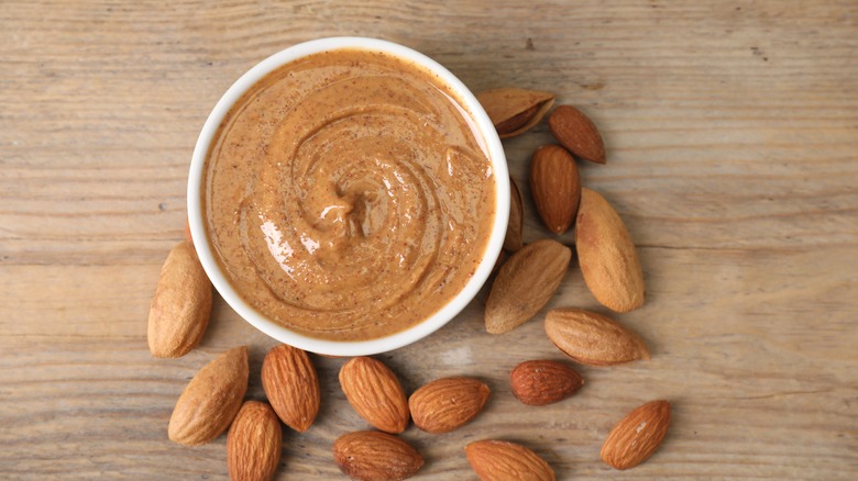 almond butter and almonds