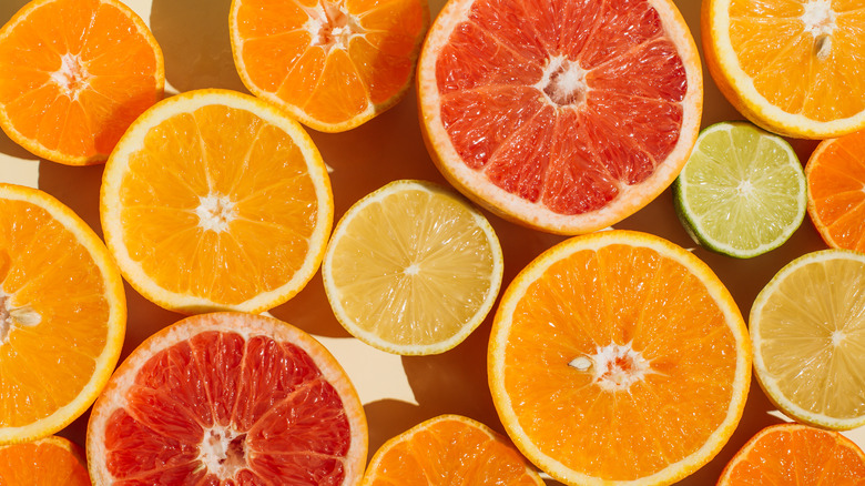 slices of fresh citrus