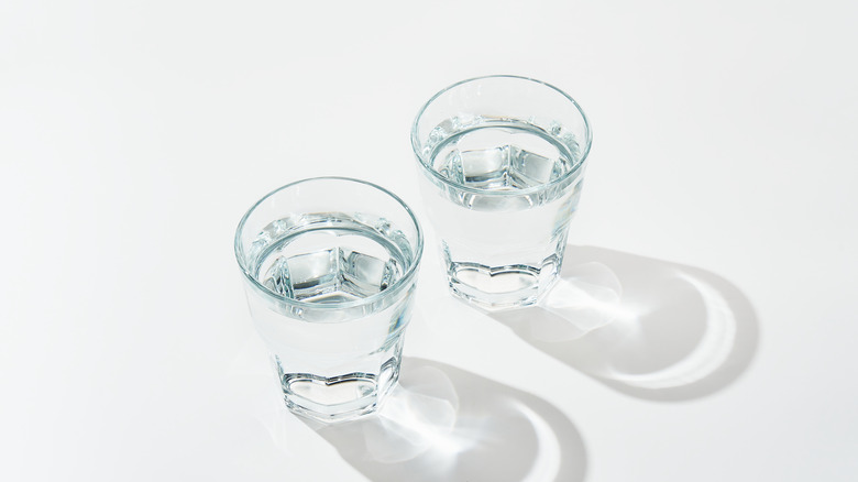 pair of water glasses