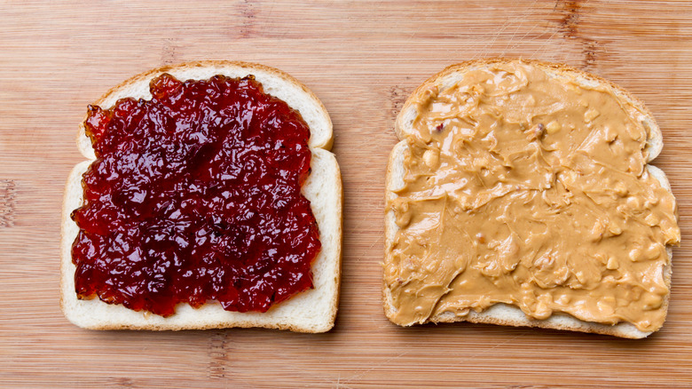 peanut butter and jelly sandwich