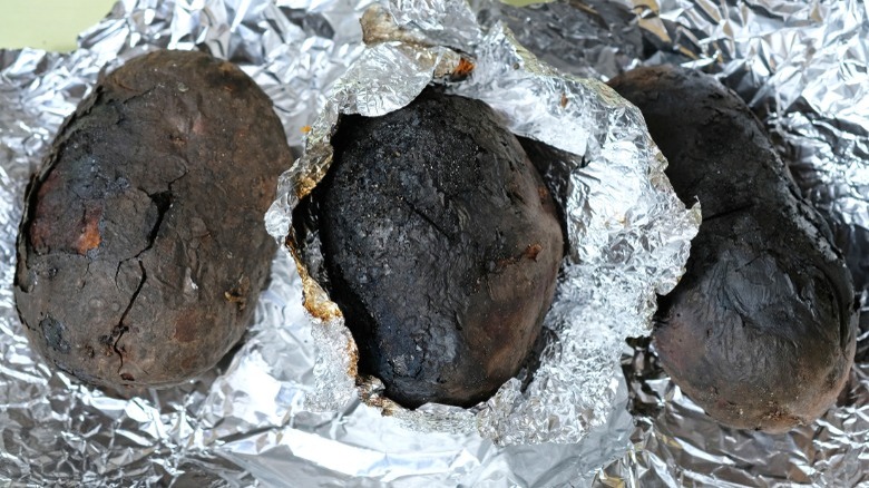 charred roasted potatoes