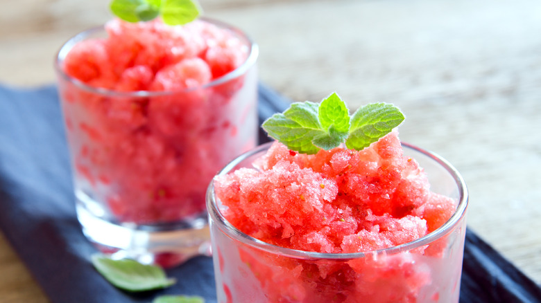 Granita in container