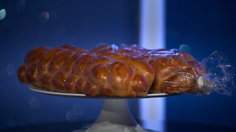 Two loaves of challah bread cake
