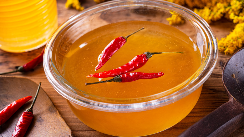 Chili-infused hot honey