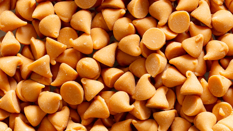 Butterscotch chips background