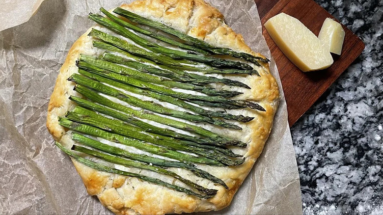 Cheesy Asparagus Galette