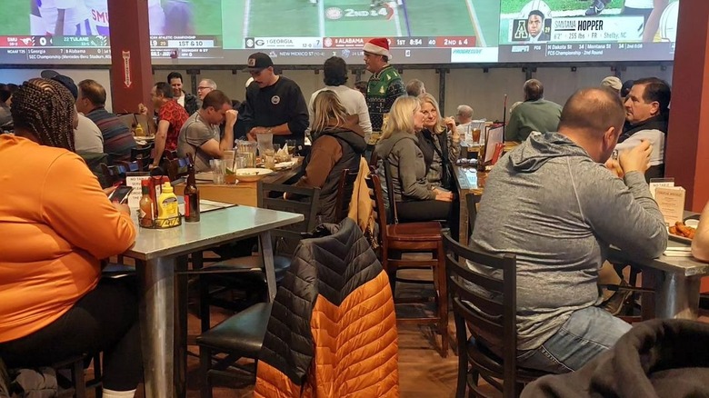 Patrons sitting at Golden Gate Tap Room